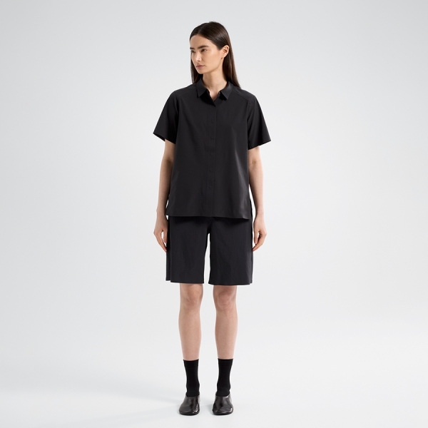 ☆美品☆VEILANCE FINIAL SHIRT WOMEN BLACK XS Veilance Finial Shirt W Black